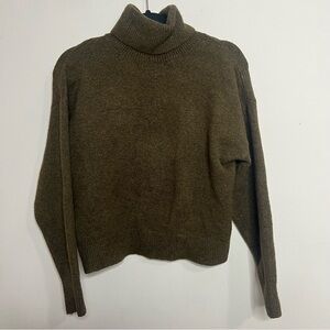 Cozy Olive Green Turtleneck Sweater